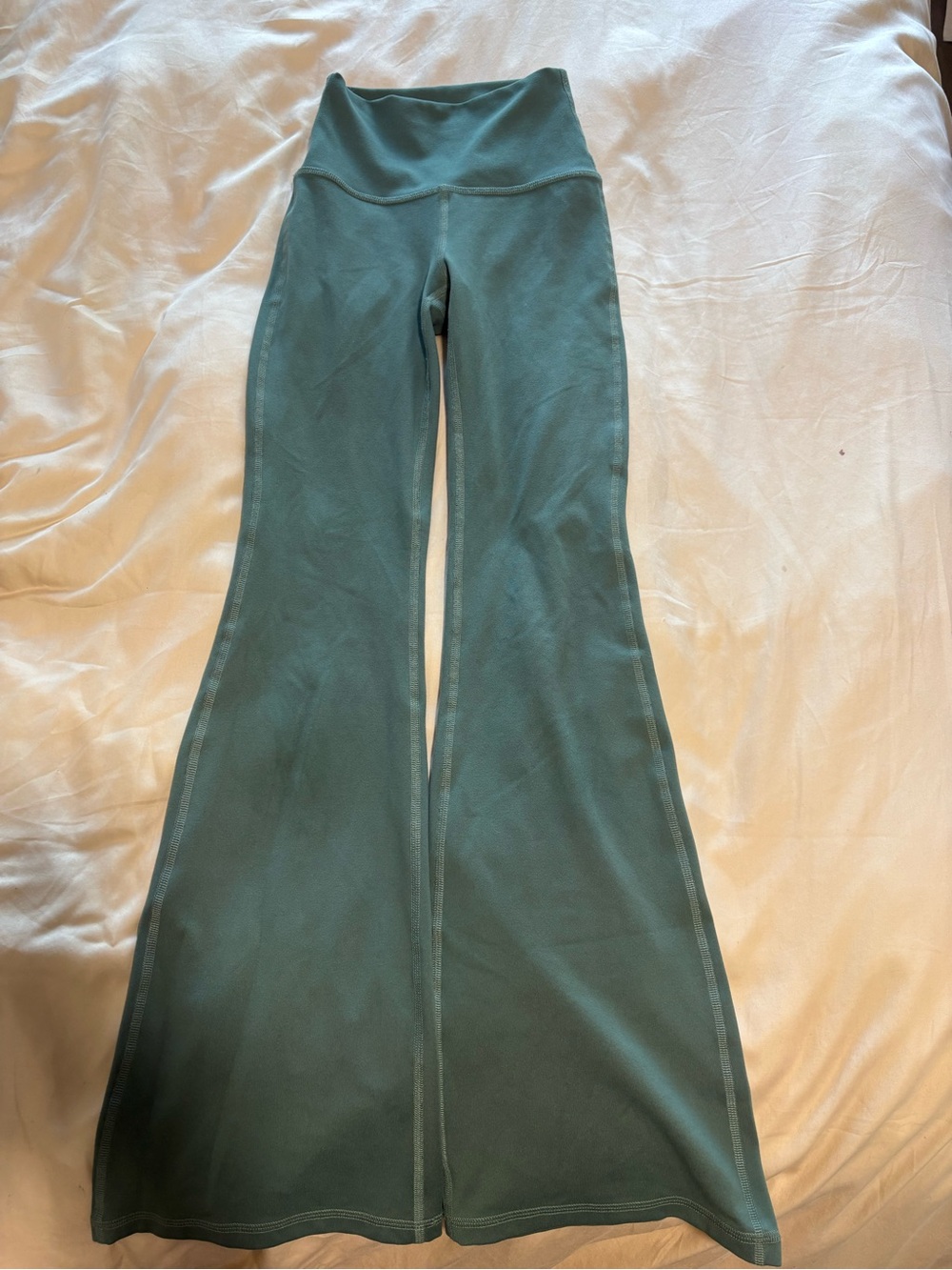 Gilly Hicks Girls Teal High-Waisted Flare Leggings